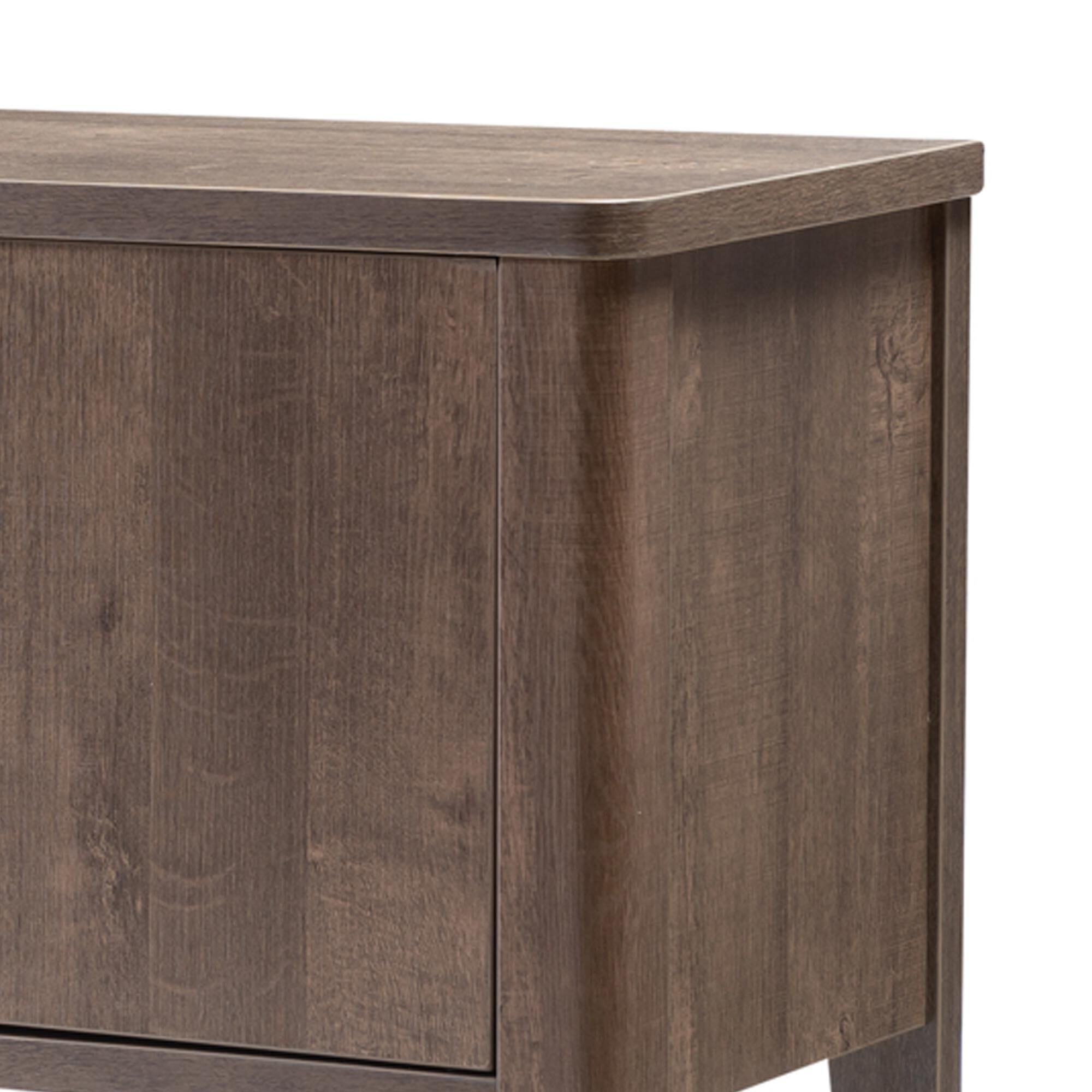 Global Movement Italia 2-Drawer TV Stand in Walnut Oak
