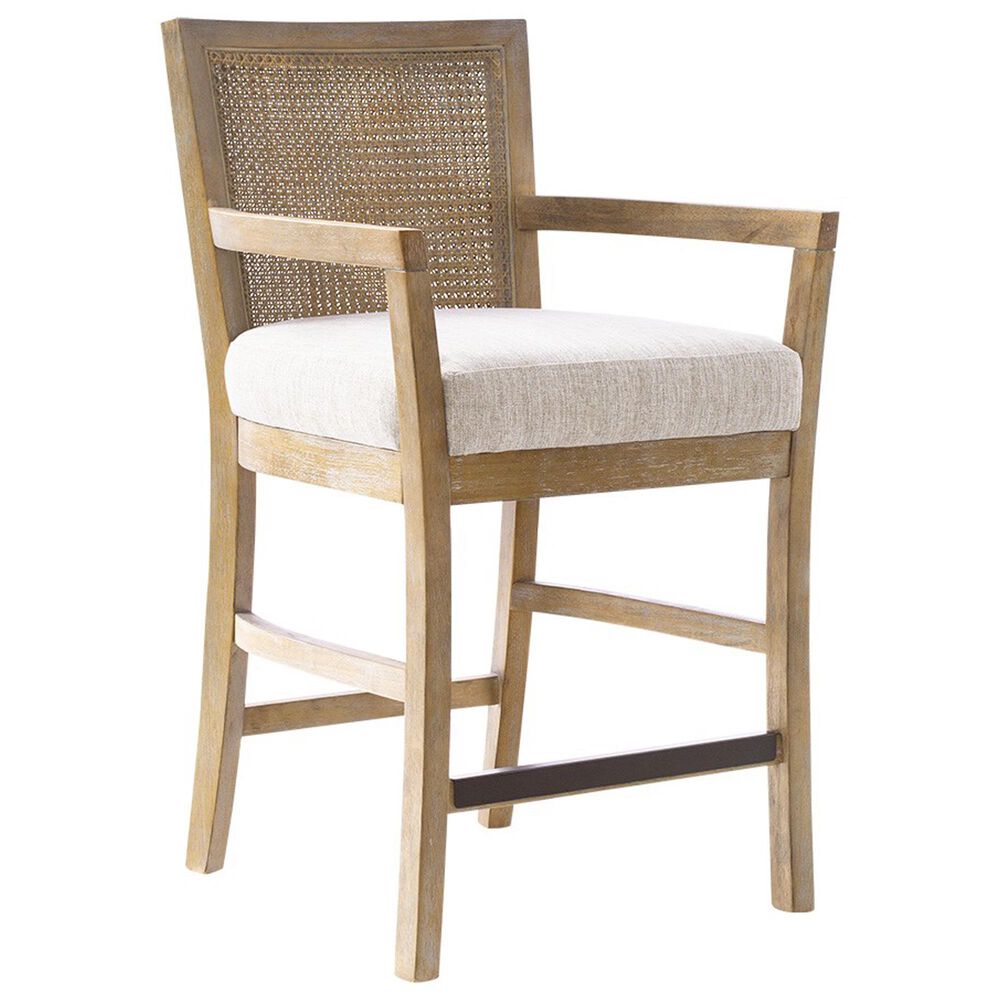Hearth and Haven Cane Back Counter Stool in Natural, , large