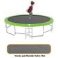 HOMLUX 16" Outdoor Trampoline Sports in Green, , large