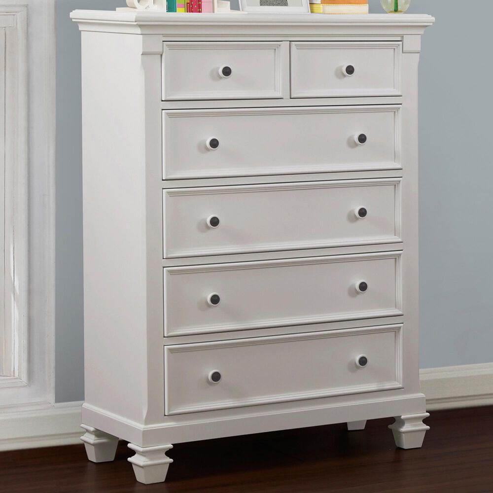 Baby Cache Glendale 6-Drawer Chest in Pure White, , large