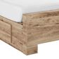 Ashley Hyanna Twin Panel Bed with 2 Side Storage in Tan Brown, , large
