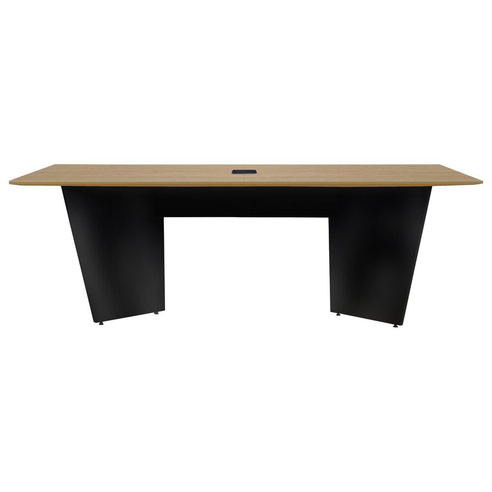 Regency Global Sourcing Array 96" Conference Table in Black and Noble Oak, , large