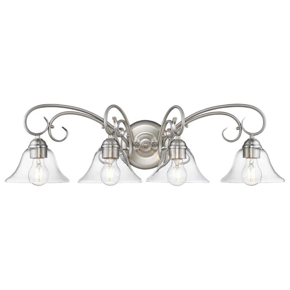 Golden Lighting Homestead 4-Light Bath Vanity in Pewter, , large