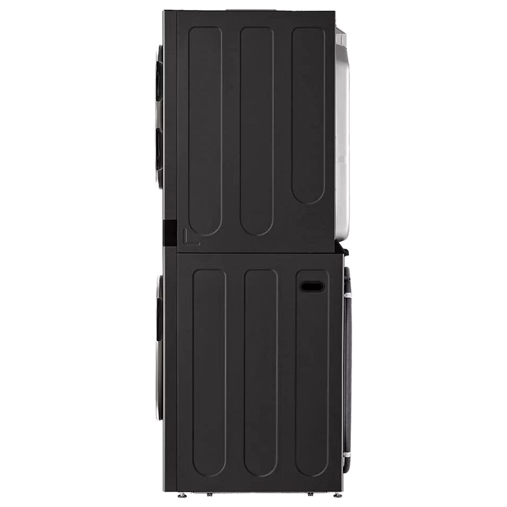 LG 5.0 cu.ft. Washer, 7.4 cu.ft. Gas Dryer, Washtower with Center Control in Black Steel, , large