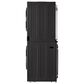 LG 5.0 cu.ft. Washer, 7.4 cu.ft. Gas Dryer, Washtower with Center Control in Black Steel, , large