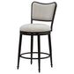 Armen Living Baxter Swivel Counter Height Stool in Cream, , large
