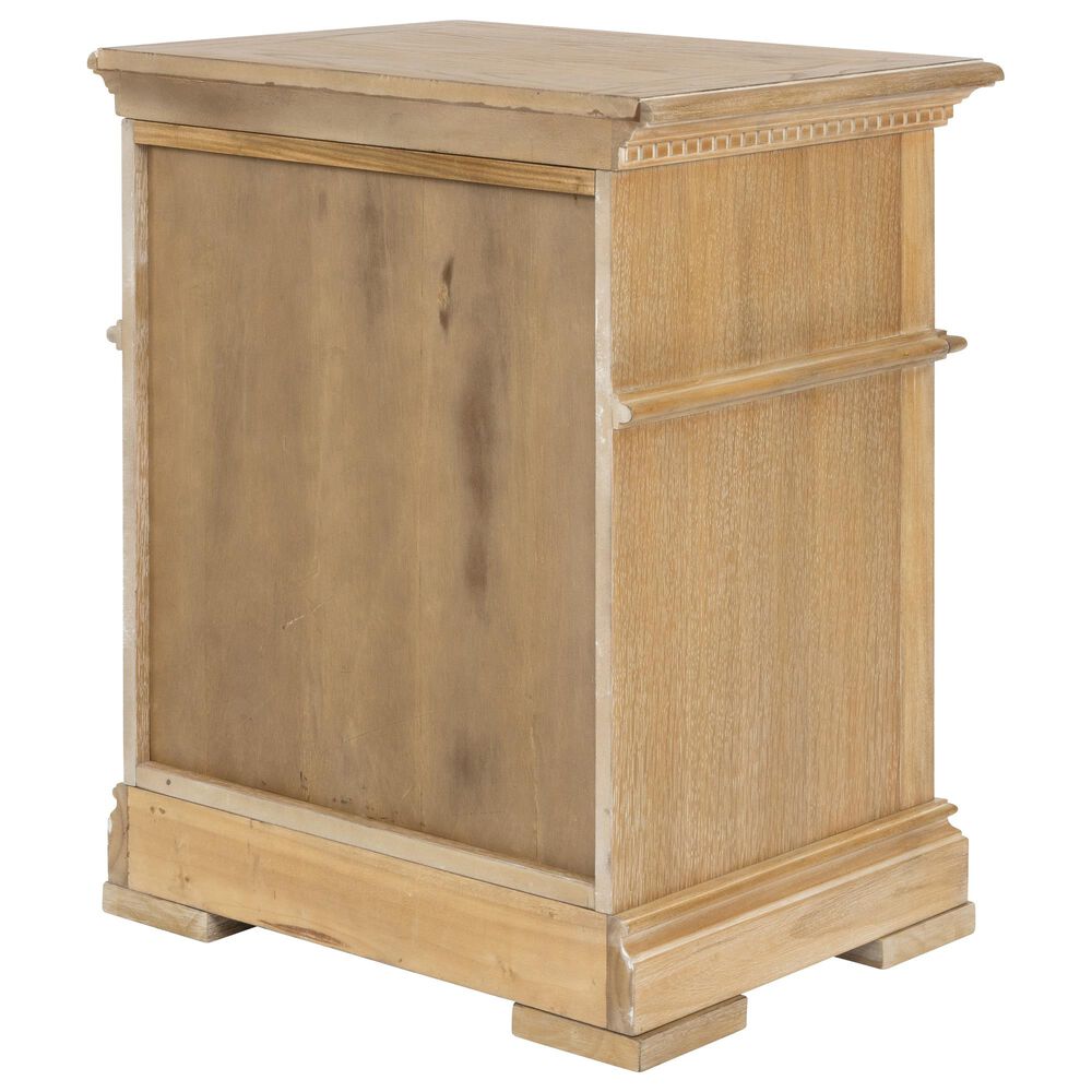 Homestyles Manor House 1 Drawer  1 Cubby Nightstand in Brown, , large