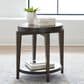 Belle Furnishings Penton Oval Chair Side Table in Espresso, , large