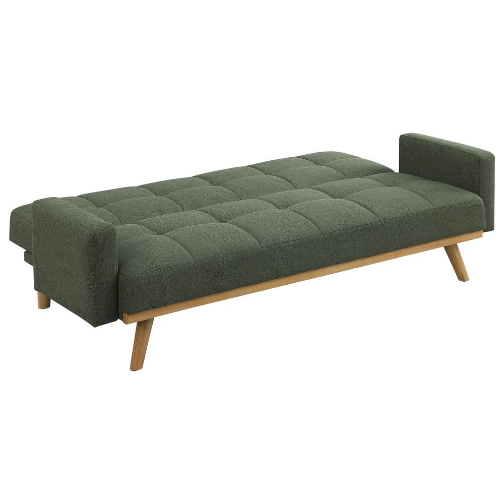 Pacific Landing Kourtney Push Back Convertible Sofa Bed in Sage Green, , large