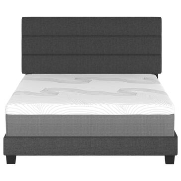 Accent Sicily Full Upholstered Platform Bed in Black, , large