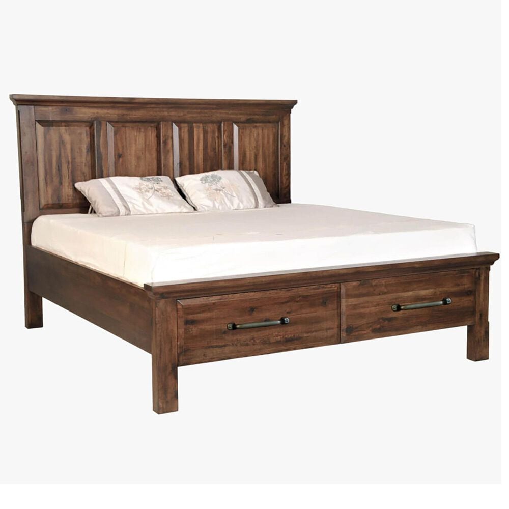 Cedar and Sage Hillcrest California King Storage Bed in Dark Chestnut, , large