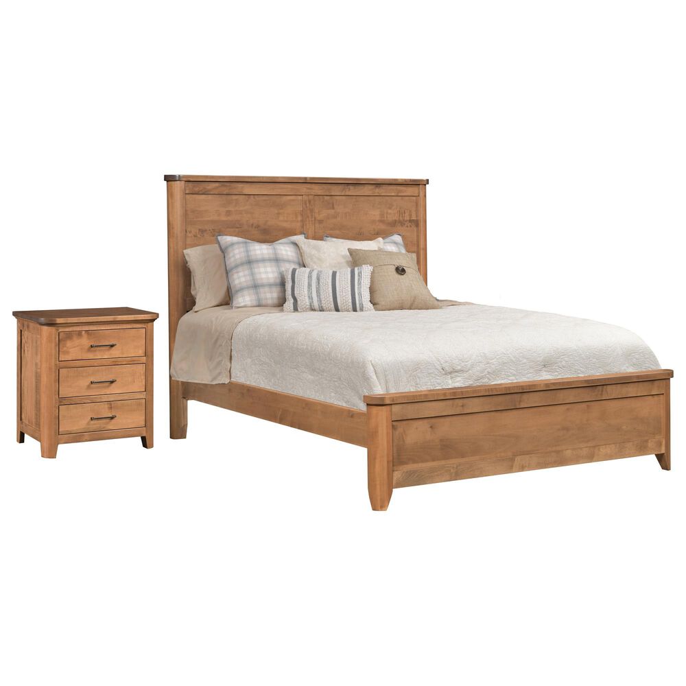 Briarwood Restful Retreat Twin Panel Bed with Nightstand in Iced Coffee, , large
