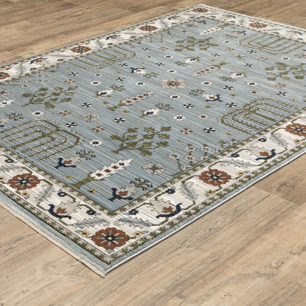 Oriental Weavers Keira KEI06 Blue and Green 6&#39;7&quot; x 9&#39;6&quot; Area Rug, , large