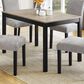 Crown Mark Forana Dining Table in Brown and Black - Table Only, , large