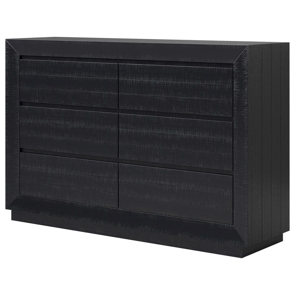 Ashley Londer 6-Drawer Dresser in Black, , large