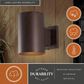 Vaxcel Chiasso 1-Light Outdoor Wall Sconce in Bronze, , large