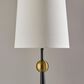 Adesso Francis Table Lamp in Black and Antique Brass, , large