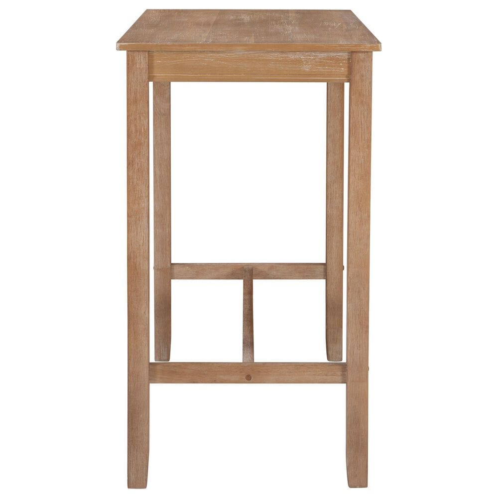 Linon Home Decor Claridge Bar Height Pub Table in Distressed Natural - Table Only, , large