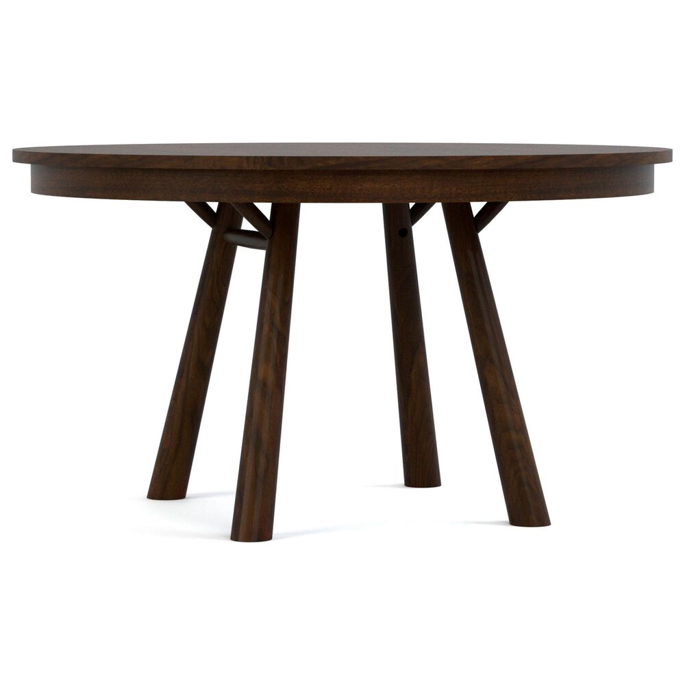 STICKLEY Hudson Valley 54" Round Dining Table in Dark Roast, , large