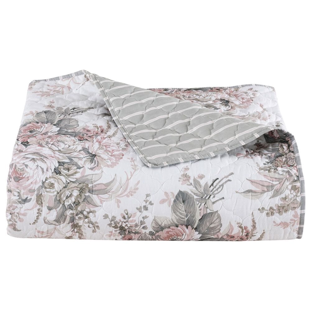 J. Queen New York Estelle 3-Piece Full/Queen Quilt Set in Blush, , large