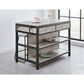 Crystal City Carson Counter Island in Gray and Black, , large