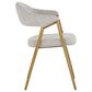 37B Burgos Dining Chair with Grey Cushion in Brushed Gold, , large