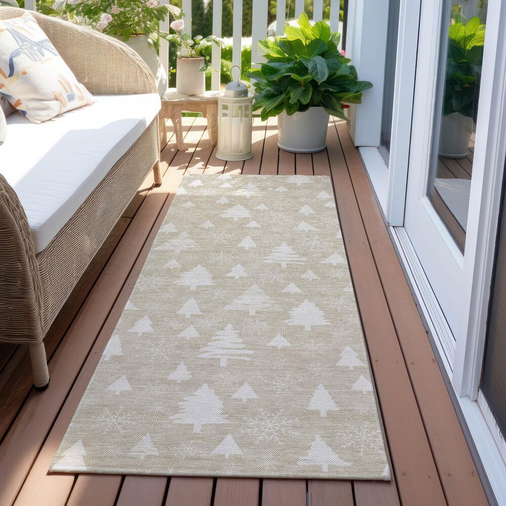 Dalyn Rug Company Wonderland WN23 2&#39;3&quot; x 7&#39;6&quot; Beige Indoor/Outdoor Runner, , large