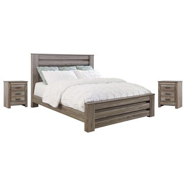 Ashley Zelen 3-Piece Queen Bedroom Set in Warm Gray, , large