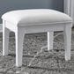 Millenium Chalanna Vanity Stool in Bright White, , large