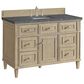 James Martin Vanities Lorelai 48" Single Vanity in Whitewashed Oak with 3 cm Parisien Bleu Quartz Top, , large