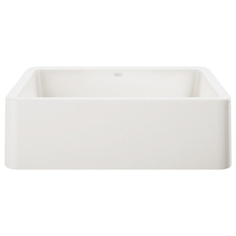 Blanco Ikon 33" Apron Single Bowl Farmhouse Sink in White, , large