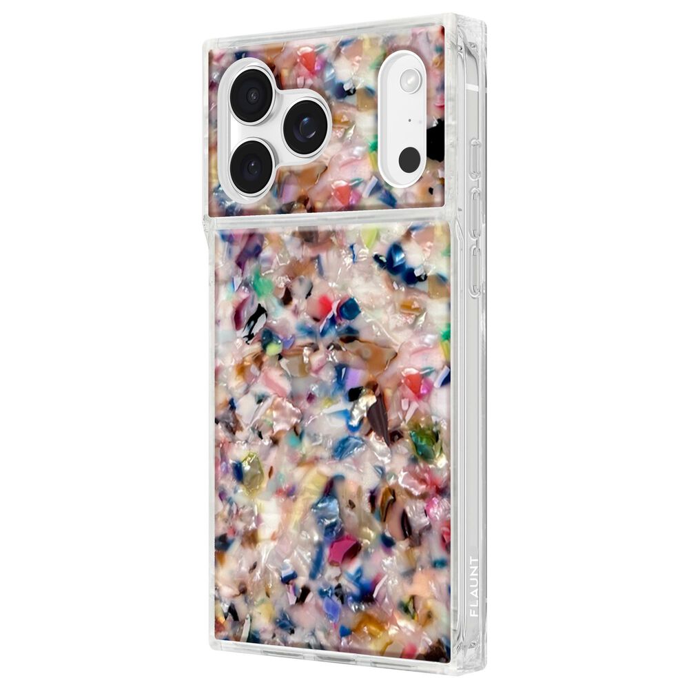 Case-Mate Square MagSafe Case for iPhone 17 Pro Max in Rainbow Confetti Tortoise Shell, , large
