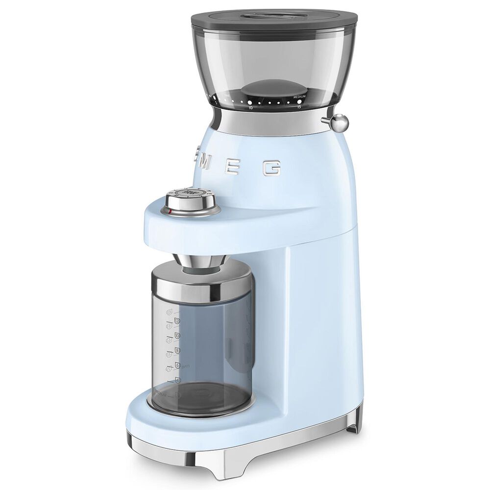SMEG Conical Burr Coffee Grinder in Pastel Blue, , large