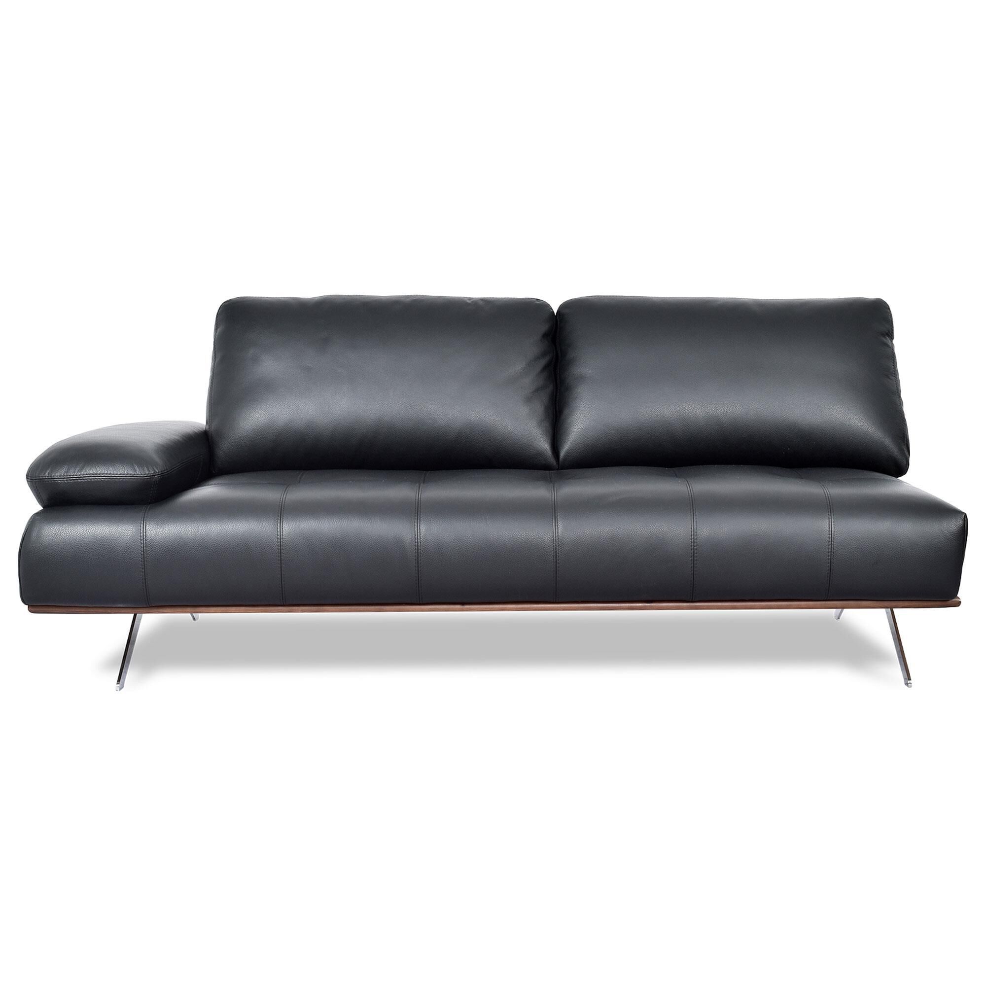 デルバッファ Chateau d'Ax 2-Piece Stationary Right Facing Sectional in Black