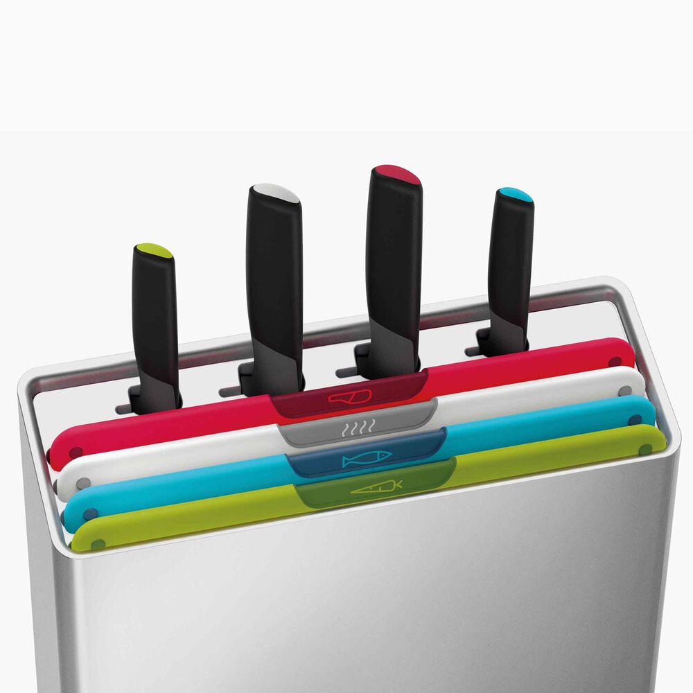 Joseph Joseph Folio Icon Plus 8-Piece Chopping Board and Knife Set in Multicolor, , large