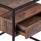 Southern Enterprises Olivern End Table in Black and Natural, , large
