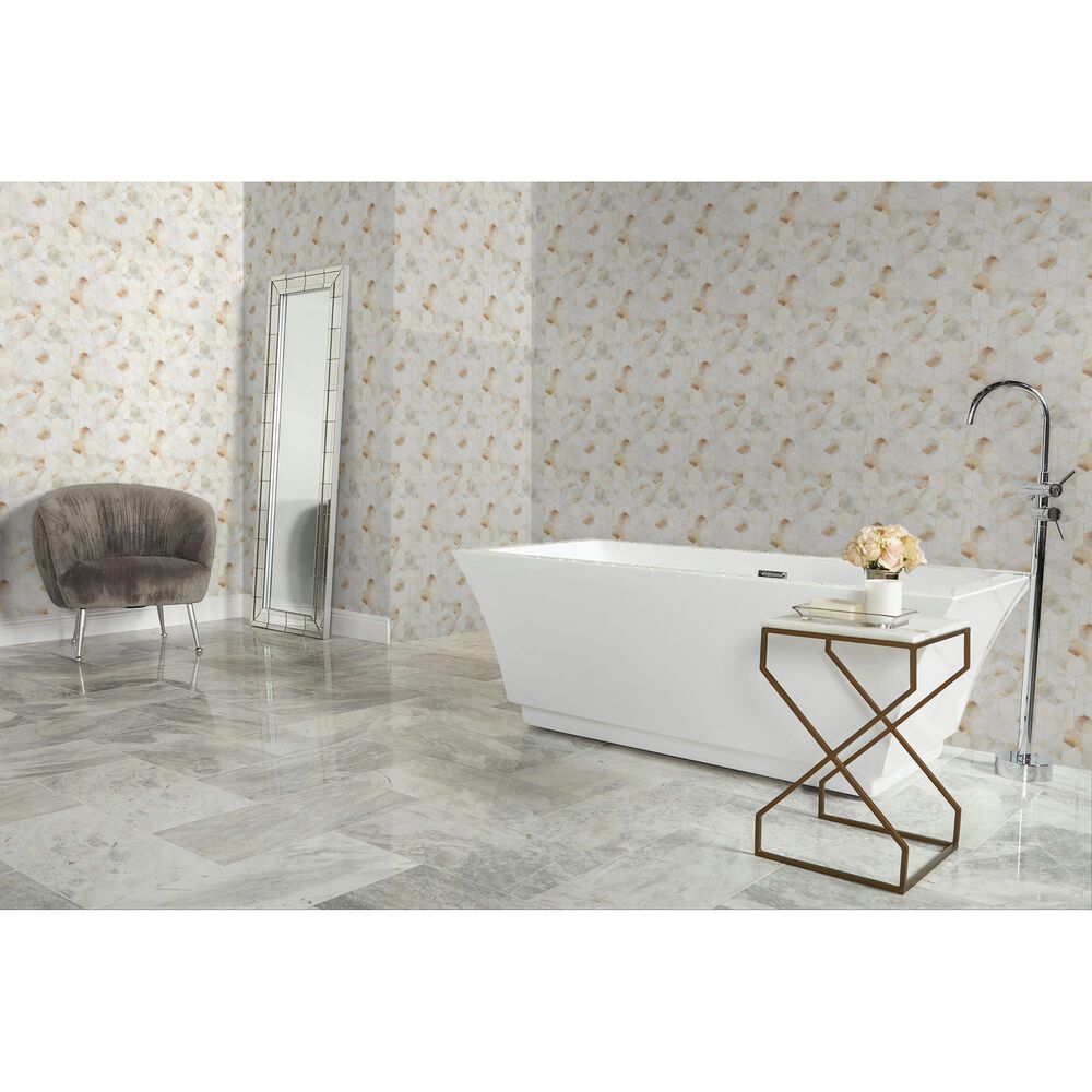 Dal-Tile Gamma Bella 14&#39;&#39; X 16&#39;&#39; HYPNOTIC Natural Stone Mosaic Sheet, , large