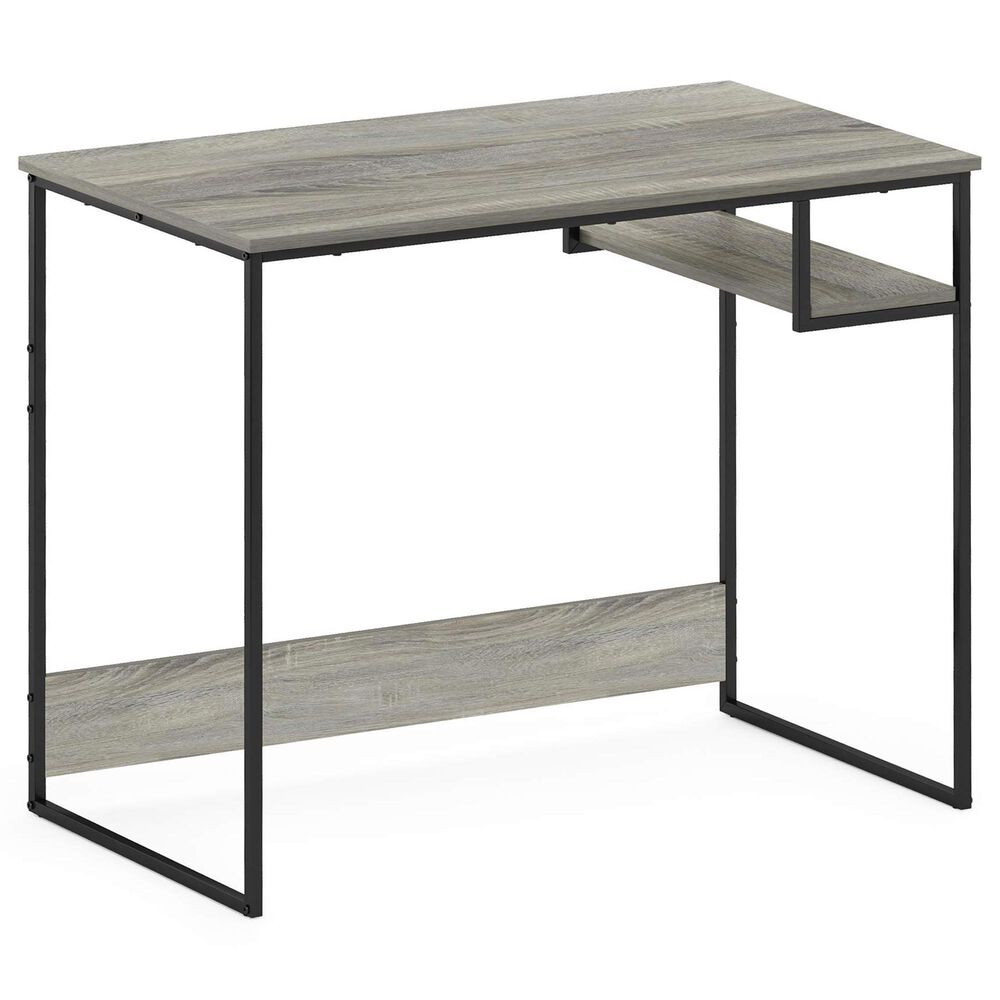 HOMLUX Moretti 35" Study Desk with Open Storage Space in French Oak Grey, , large