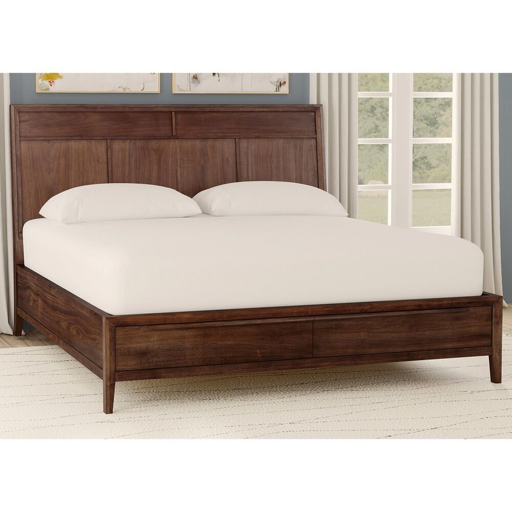 A-America Ralston King Storage Bed in Dark Amber, , large