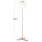Grandview Gallery Moon Floor Lamp in Gold, , large