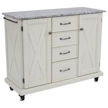 Homestyles Seaside Lodge Kitchen Cart in White, , large