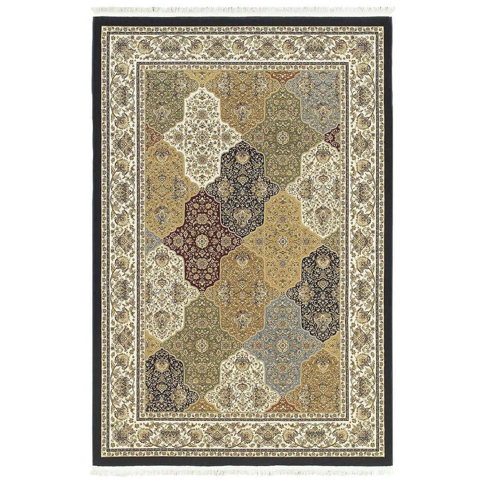 Oriental Weavers Masterpiece 1331X 3"10" x 5"5" Navy Area Rug, , large