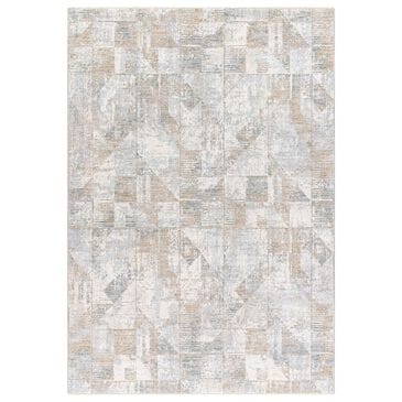 Surya Brunswick 12" x 15" Cream, Light Slate, Blue, Olive, Seafoam and Taupe Area Rug, , large