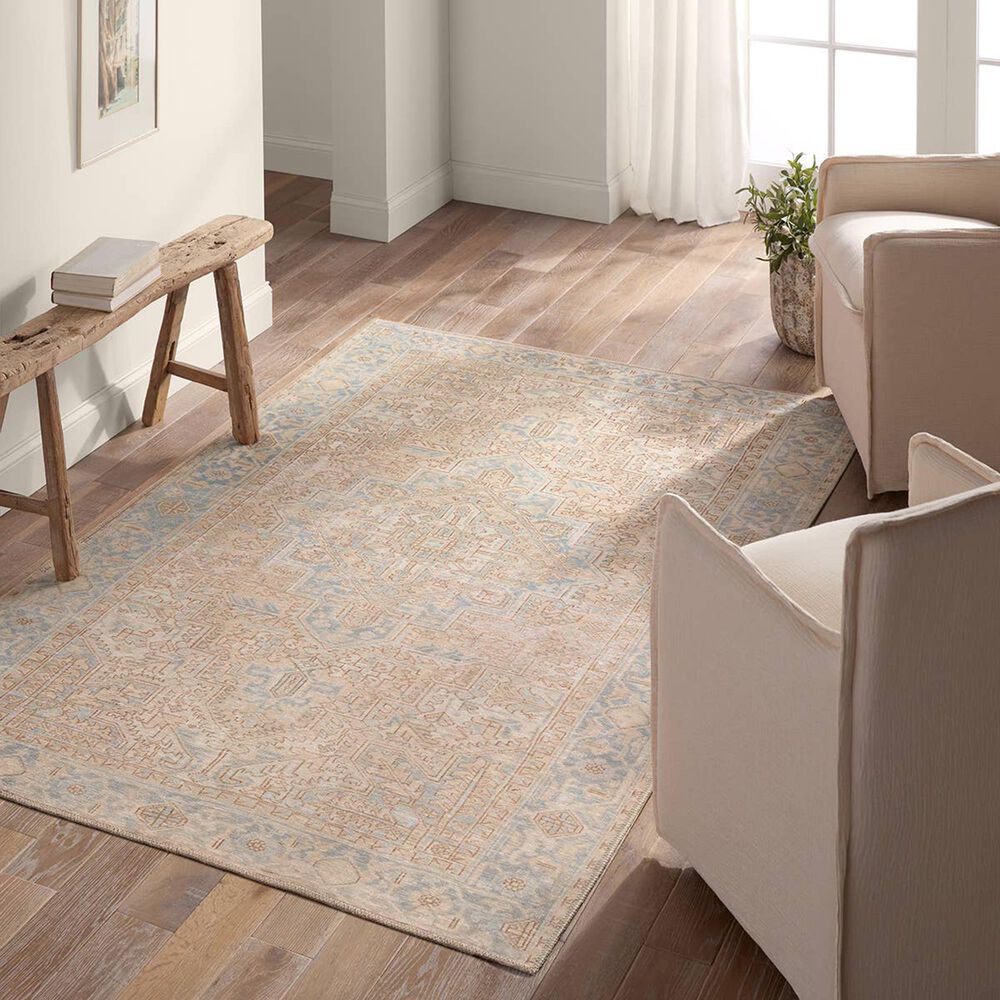 Jaipur Garcia Mabel 5&#39; x 8&#39; Semolina and Abyss Area Rug, , large