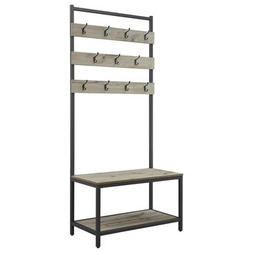 Linden Boulevard Hayes Hall Tree in Dark Brown and Grey, , large