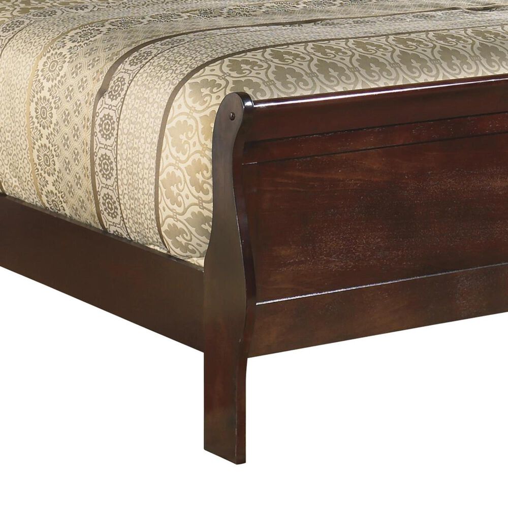 Ashley Alisdair King Sleigh Bed in Dark Brown, , large