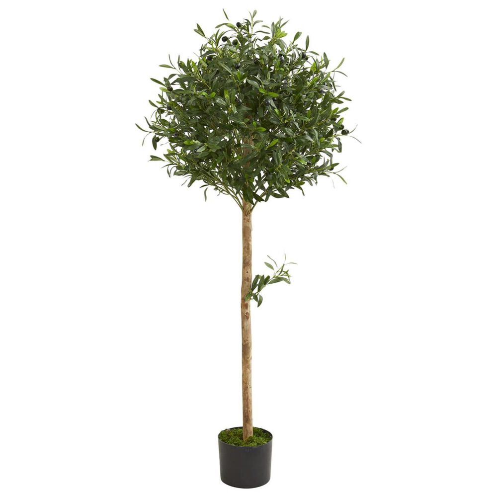 Nearly Natural Inc 5" Olive Topiary Artificial Tree, , large