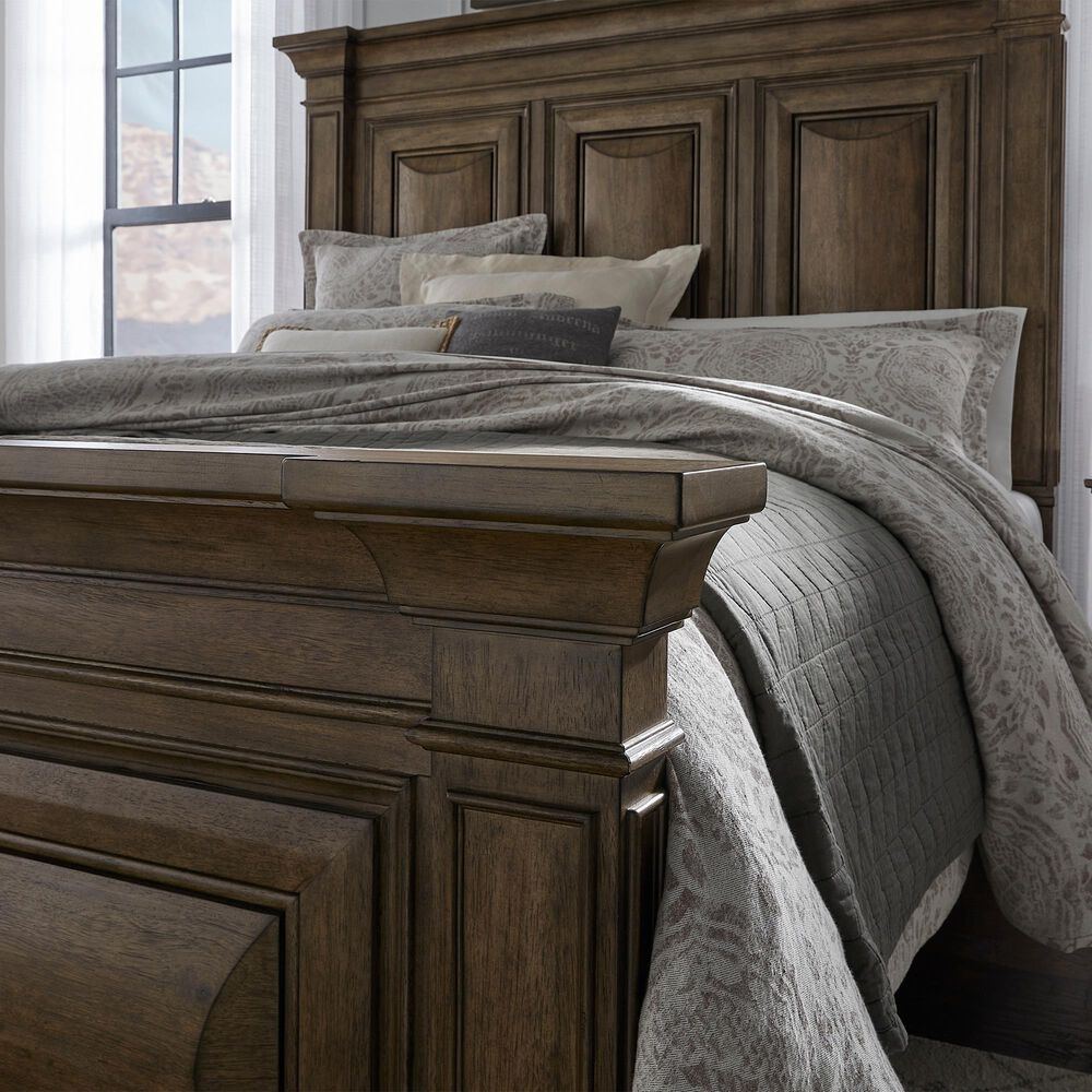 Chapel Hill Woodbury Queen Panel Bed in Brown, , large