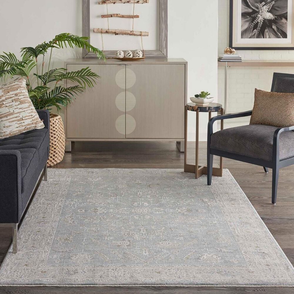Nourison Infinite 3&#39;11&quot; x 5&#39;11&quot; Blue Area Rug, , large