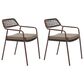 Zuo Modern Rio Outdoor Dining Chair in Brown (Set of 2), , large